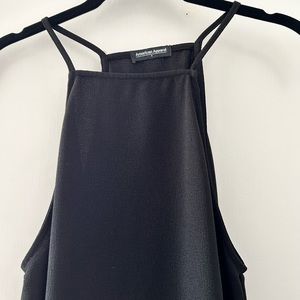 American Apparel Black Halter Tank Top Size Small.